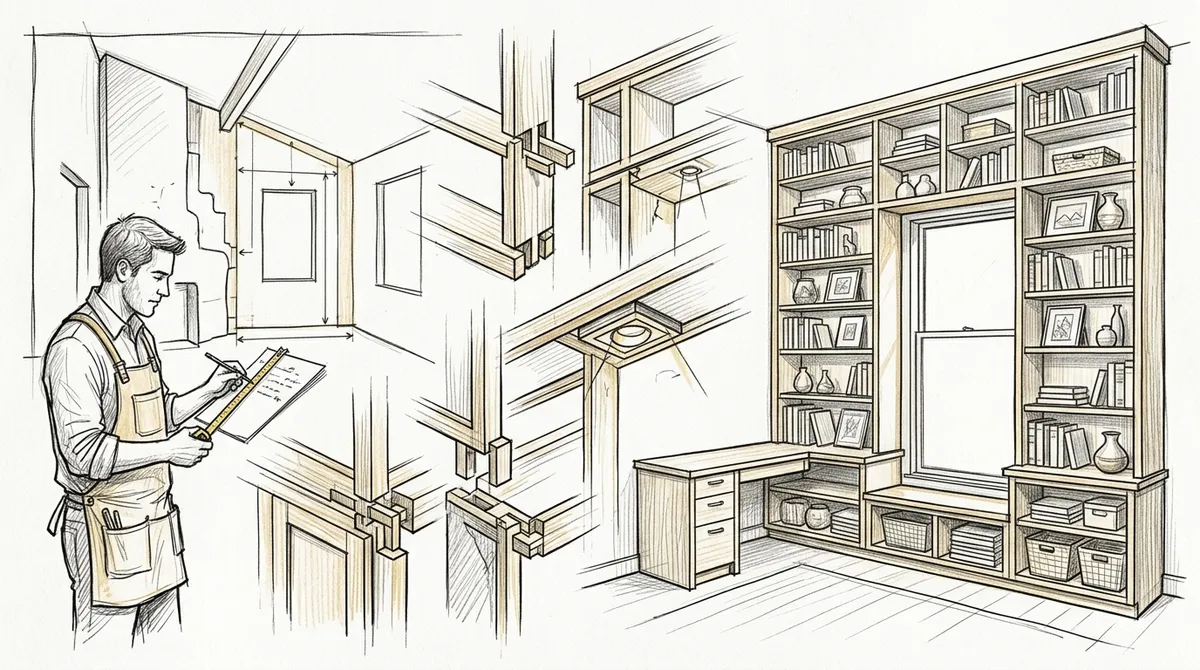 custom floor to ceiling bookcases