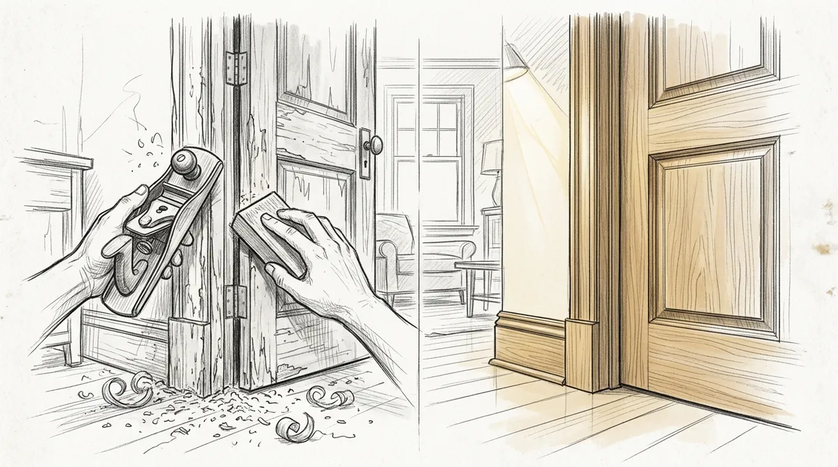 refinishing wood trim and doors