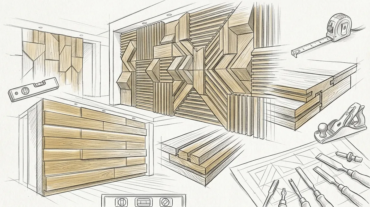 wood accent wall