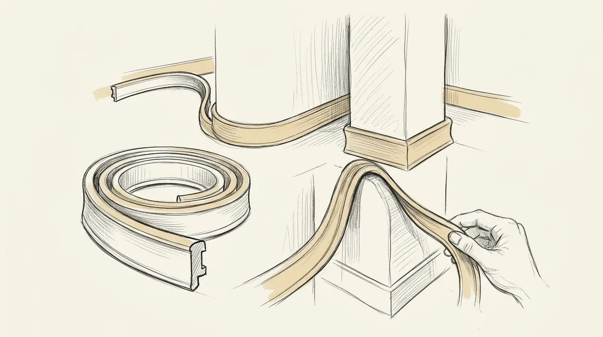 flexible baseboard molding