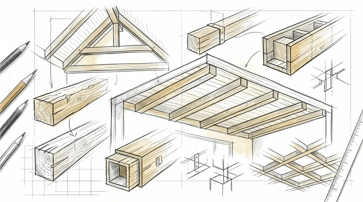 add beams to ceiling