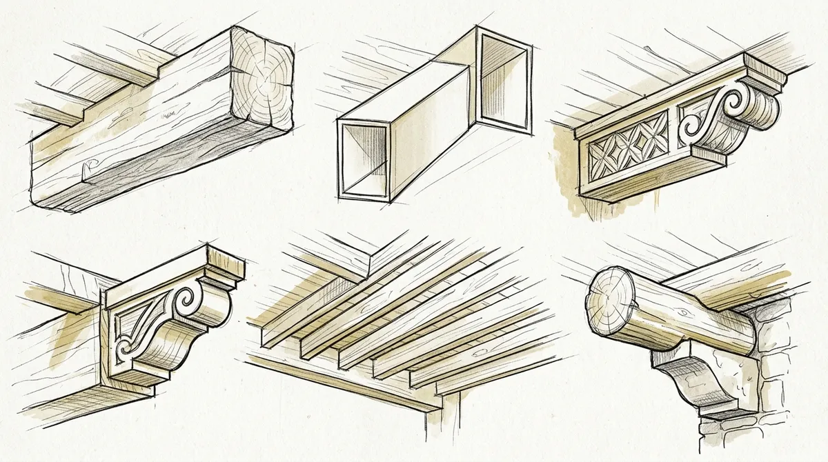 add beams to ceiling