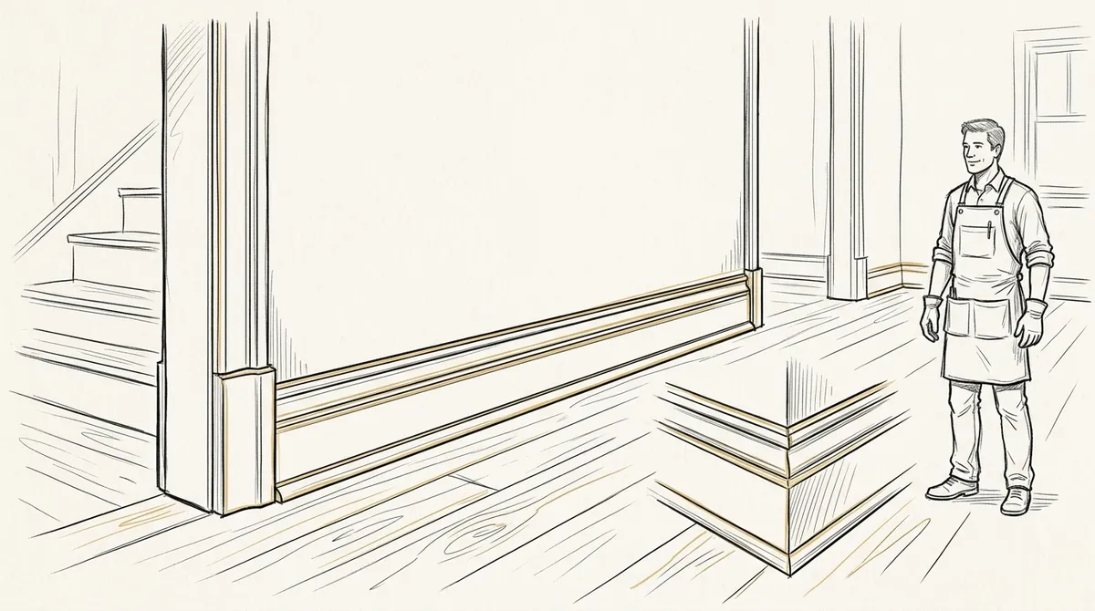 installing baseboards