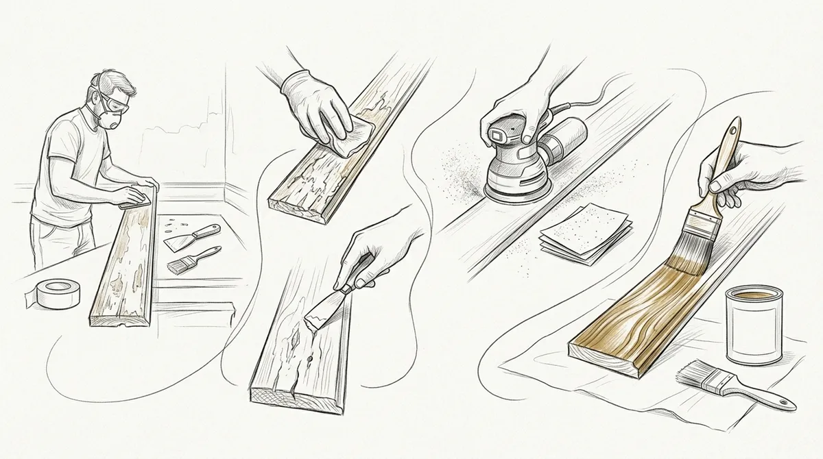 refinishing wood trim and