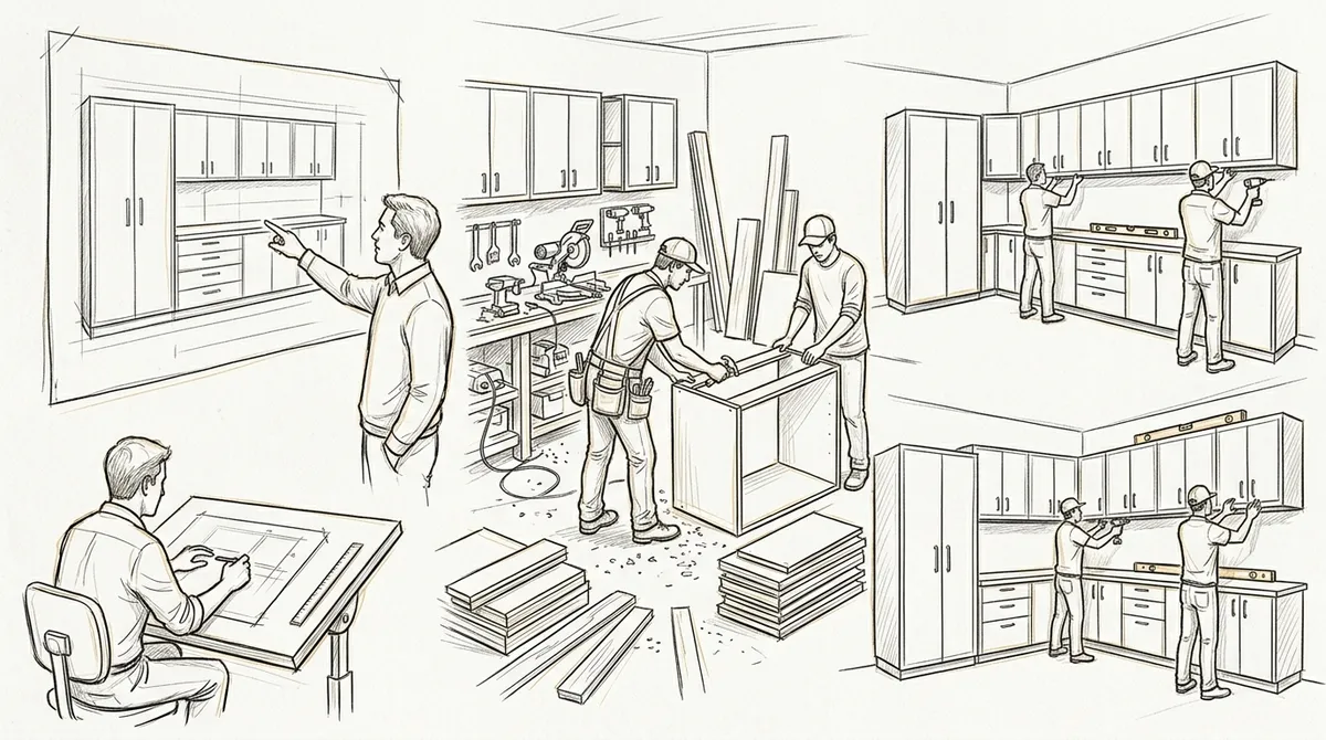 custom garage cabinets near me