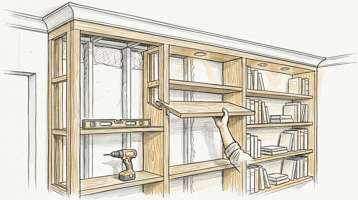 Bookshelf Carpentry: How to Design Built-In Bookshelves
