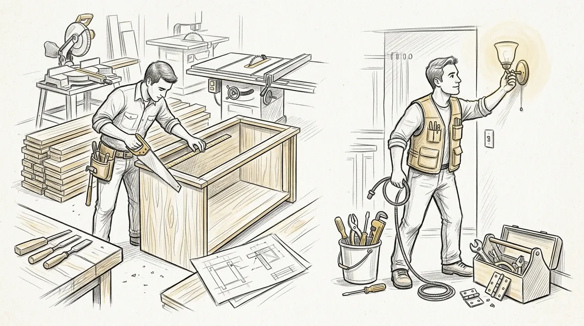 What is the difference between a carpenter and a handyman?