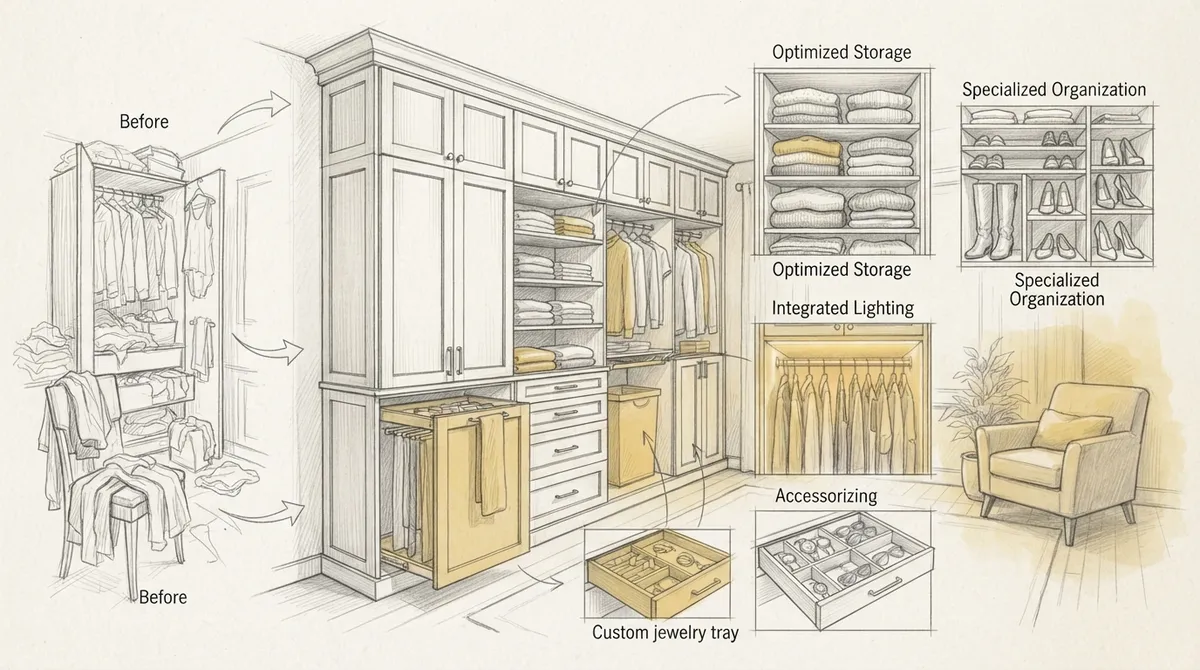 built-in closets