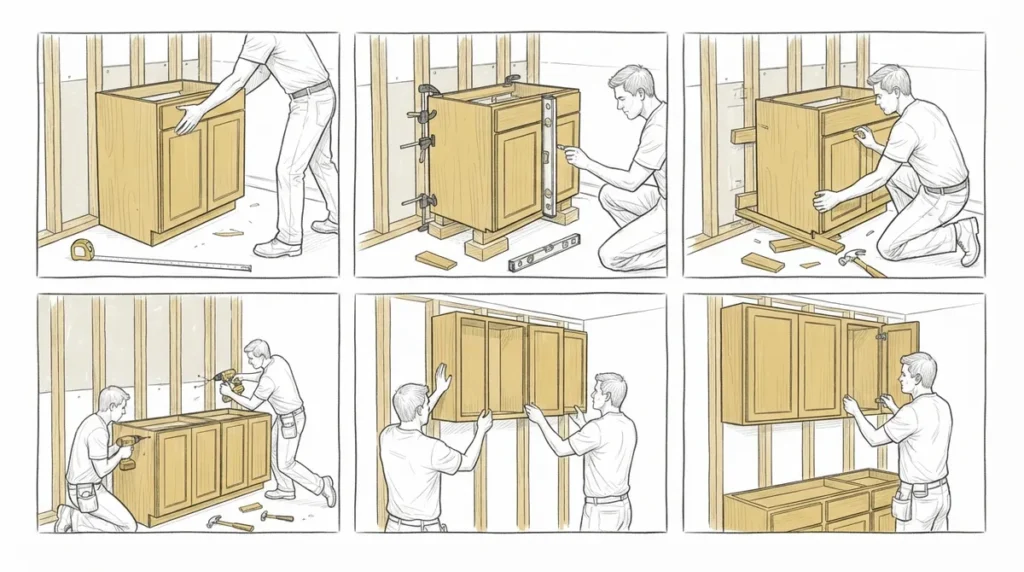 6 Cabinet Installation Steps for a Flawless Fit