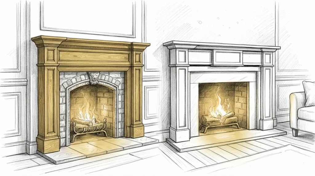 Custom vs. Prefab Fireplace Mantle: Which Wins?