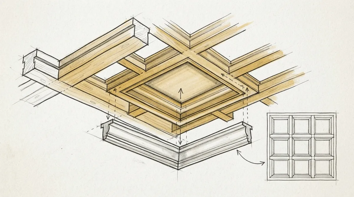 coffered ceiling