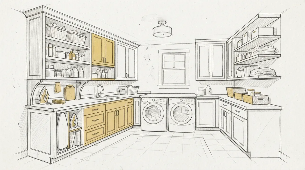 laundry room cabinets