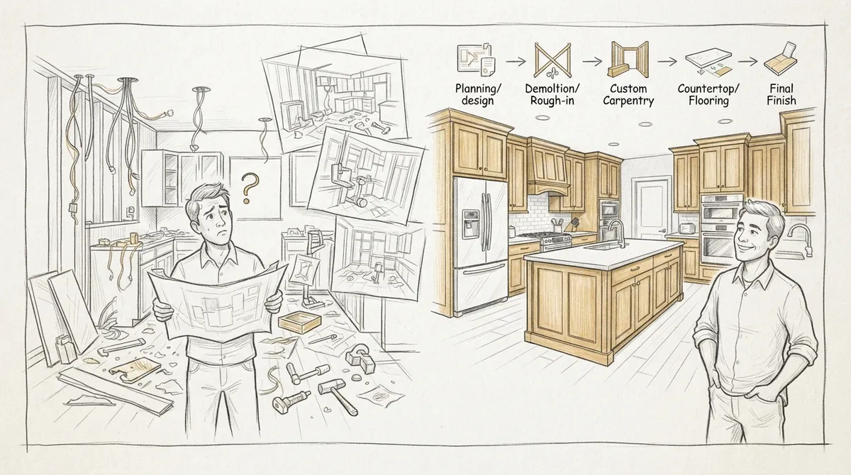 kitchen remodeling phases