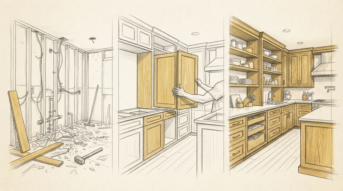 Kitchen Remodeling Phases: A Custom Carpentry Timeline
