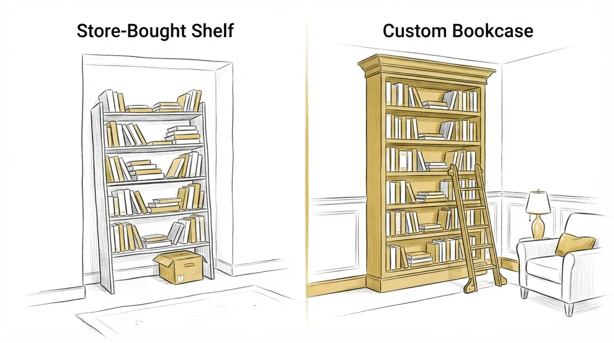 custom bookcase