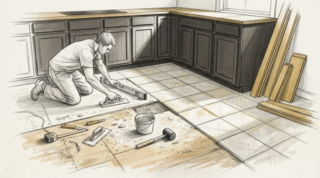 Kitchen Remodeling Flooring: A Carpentry-Driven Guide