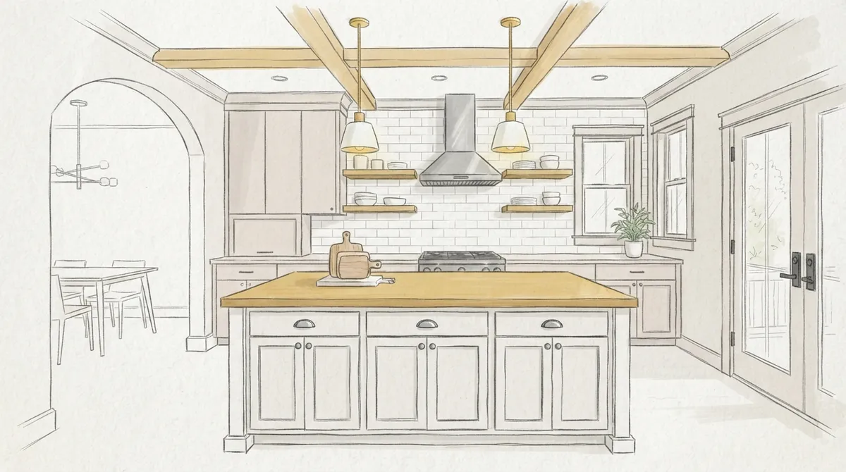 transitional kitchen remodel