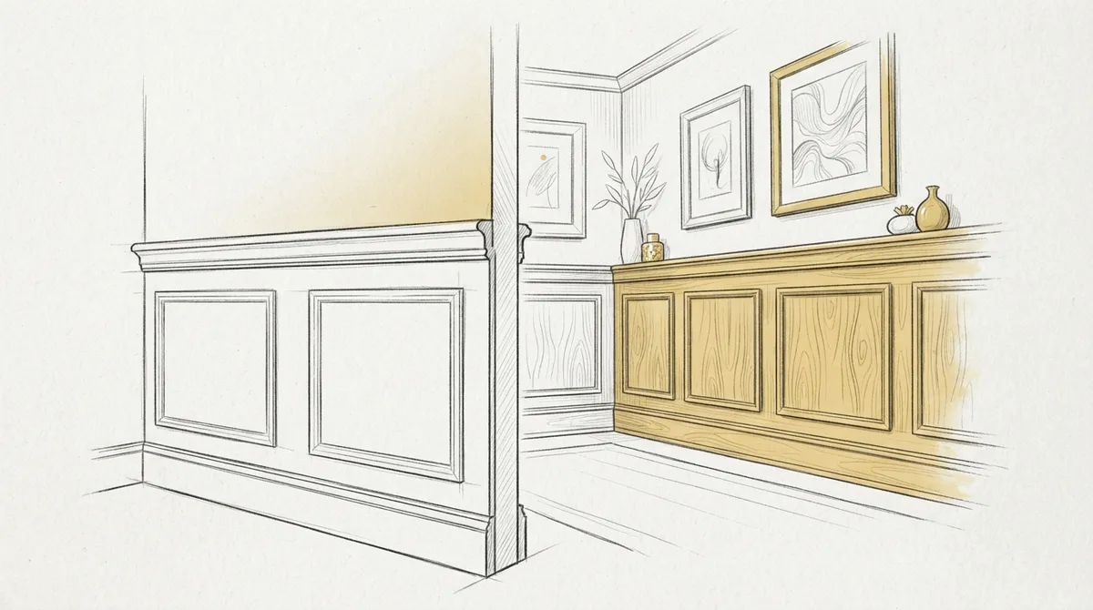 wainscoting installation