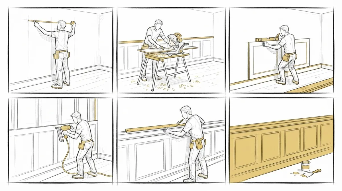 wainscoting installation