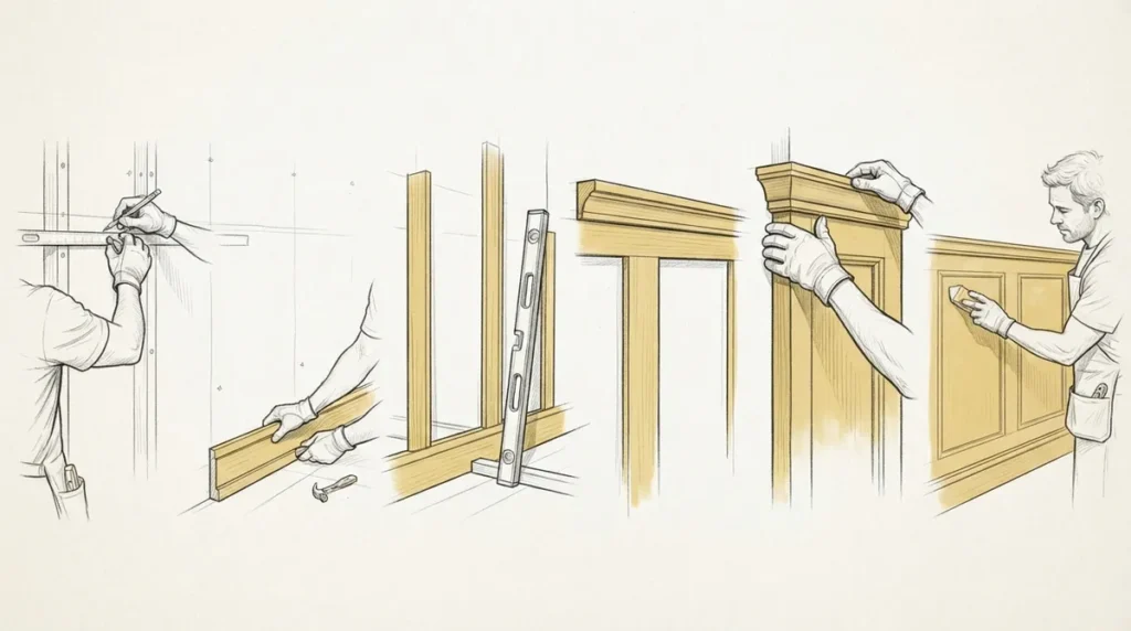 6 Wainscoting Installation Steps for a Flawless Wall