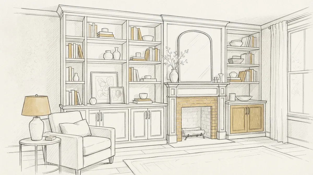 built in custom cabinets