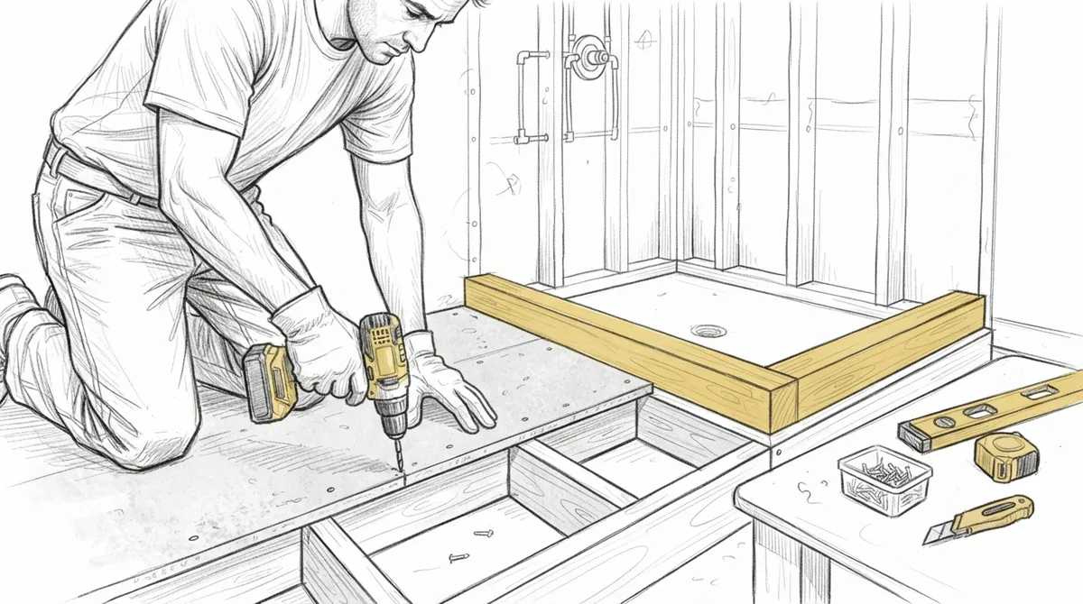 bathroom tile installation