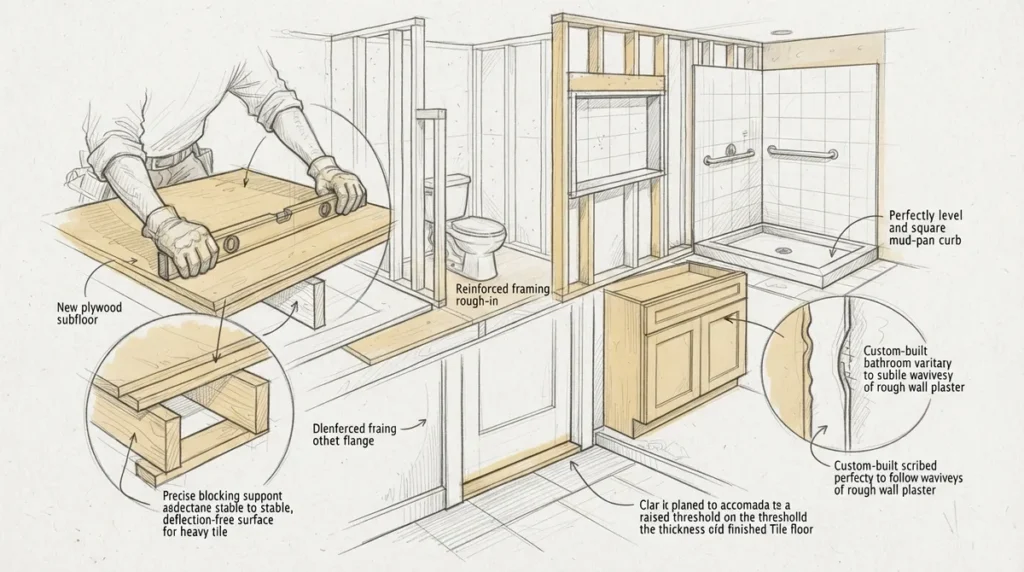 7 Tile Work Details Where Carpentry Makes the Difference