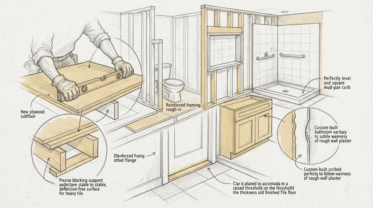 7 Tile Work Details Where Carpentry Makes the Difference