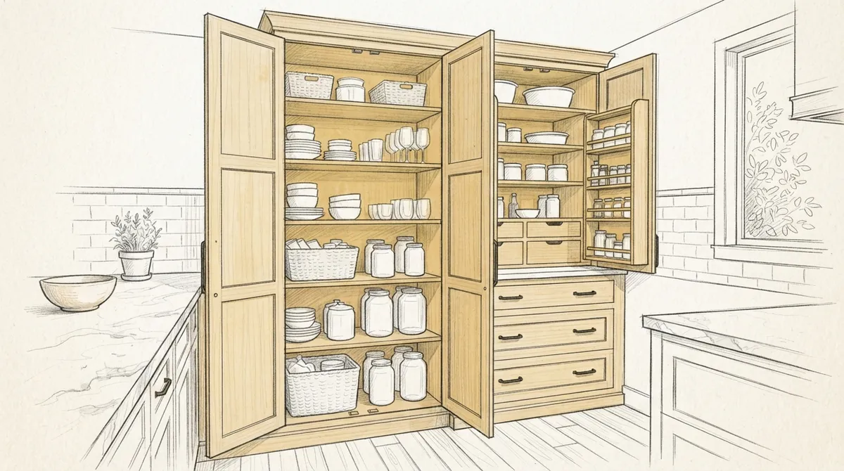 custom kitchen pantry cabinet