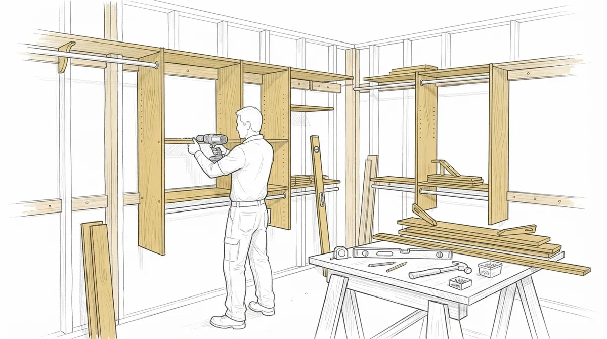 closet shelving installation