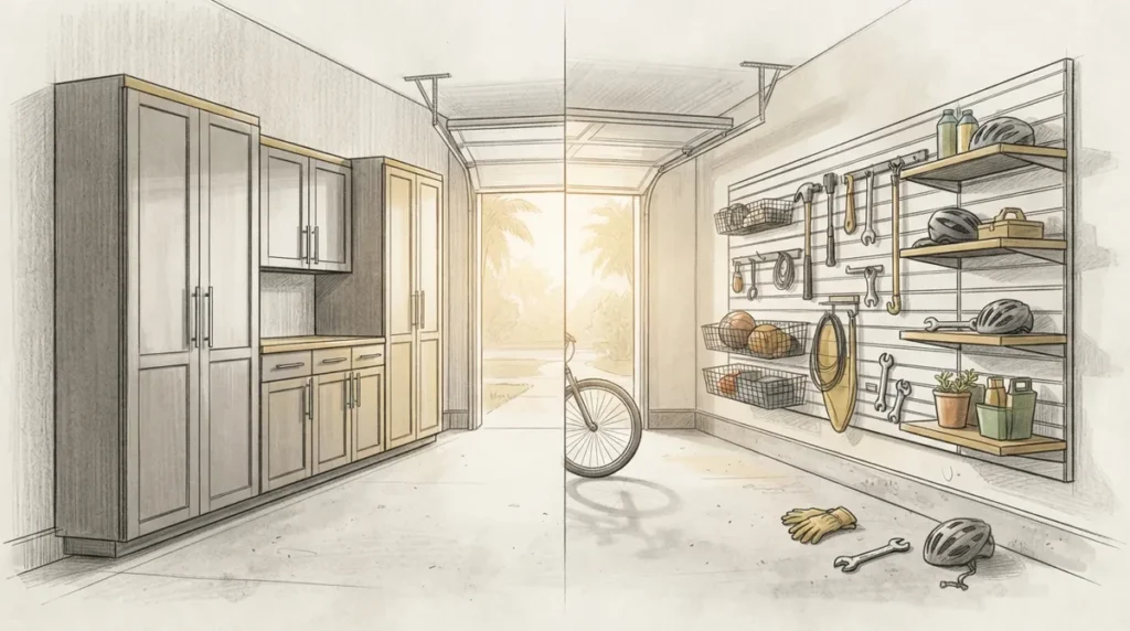 Custom Garage Cabinets vs. Wall Systems: Which Wins?