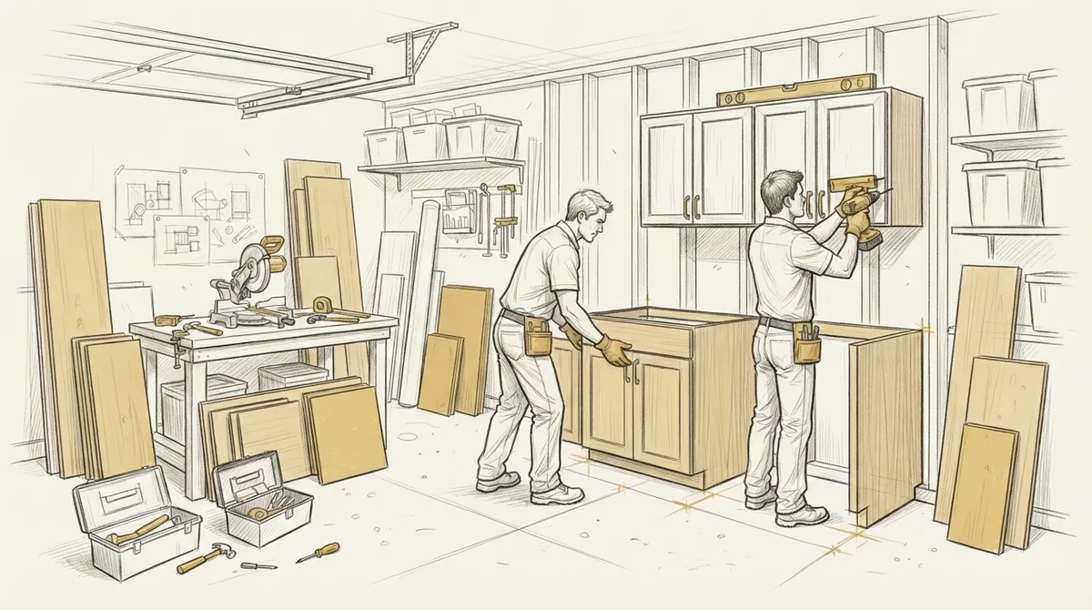 garage cabinet installation