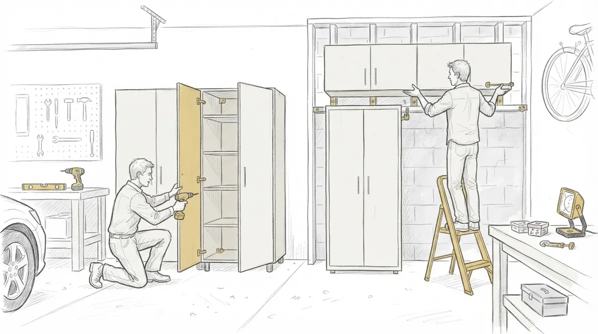 garage cabinet installation