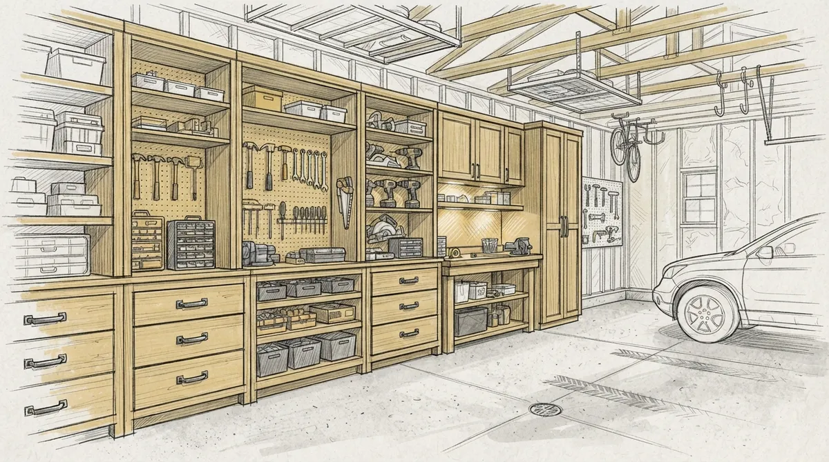 How to Plan Built-In Garage Cabinets That Last